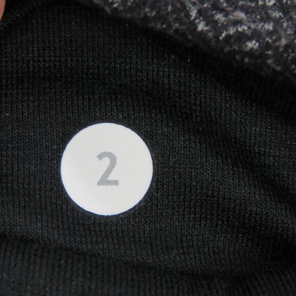 Lululemon Gather & Crow Crop Gray Herringbone Leggings Size 2 - Picture 9 of 10